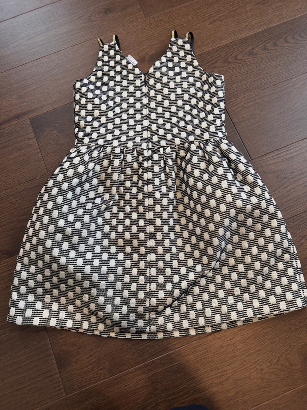 Egg by Susan Lazar Black and Cream Patterned Knit Dress - Sleeveless - C36-037 - Picture 8 of 11